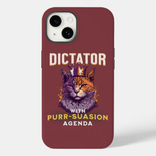 Purrsuasion Agenda Funny Cat Design  Case-Mate iPhone 14 Case