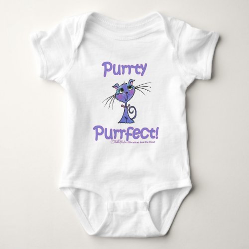 Purrty Purrfect Kitty Baby Bodysuit