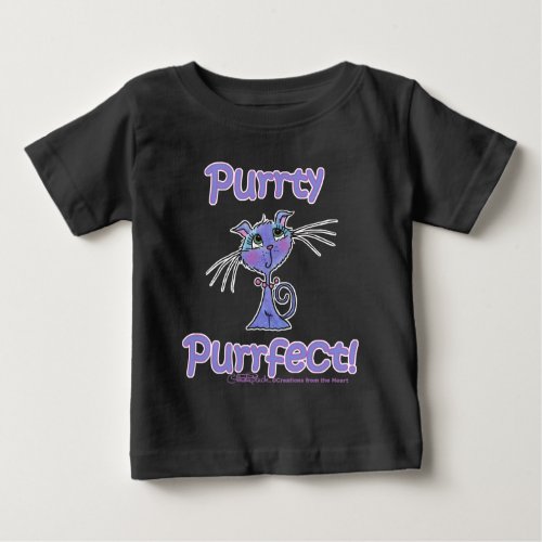 Purrty Purrfect Kitty Baby T_Shirt