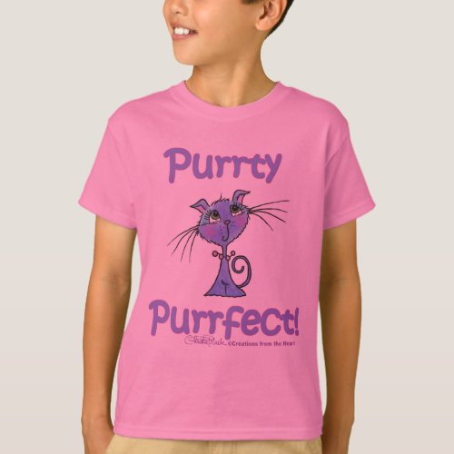 Purrty Purrfect Kitty T_Shirt