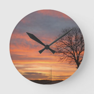 Purse Round Clock