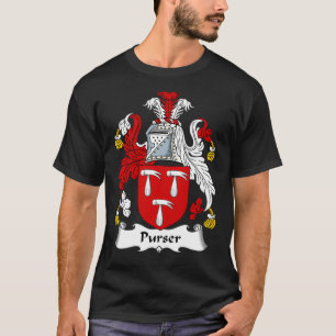 Purser Coat of Arms Family Crest  T-Shirt