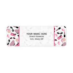 Purses Perfume & Lipstick Address Label