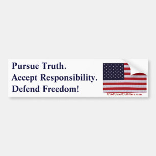 Pursue Truth #1.0 Bumper Sticker