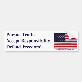 Pursue Truth #1.0 Bumper Sticker