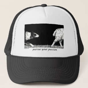 Pursue your passion Border Collie Trucker Hat