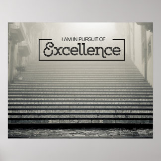 Pursuit Of Excellence Poster
