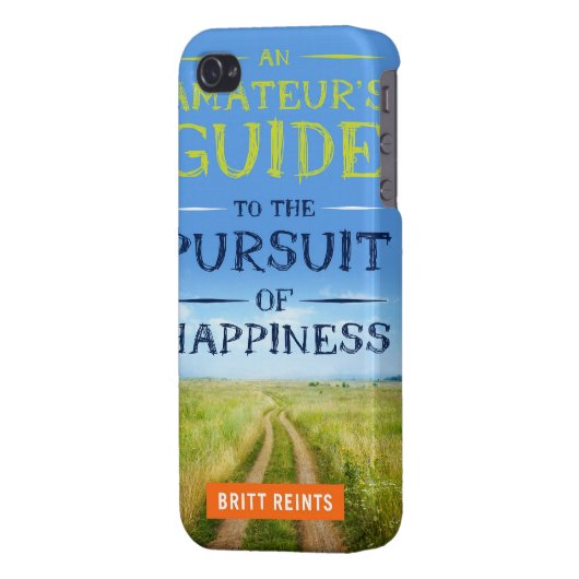 Pursuit of Happiness Book iPhone Case (Back Left)