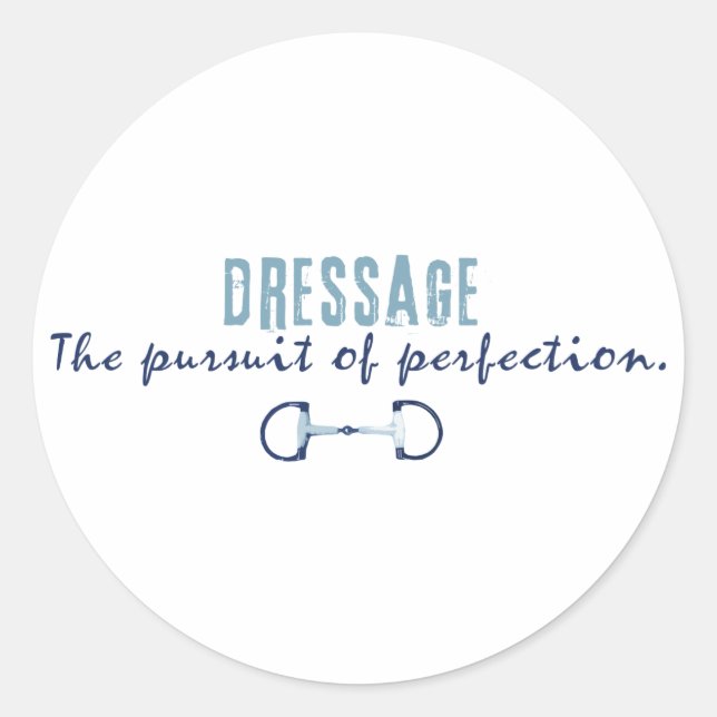 Pursuit of Perfection Classic Round Sticker (Front)