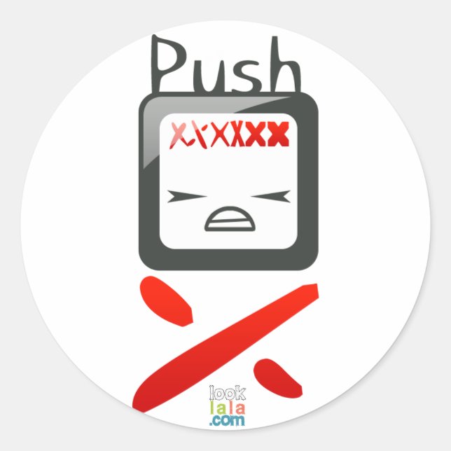 Push A'dam sticker (Front)
