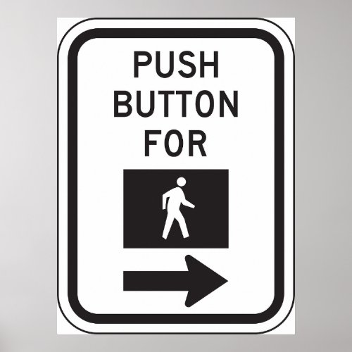Push Button For Crossing Sign
