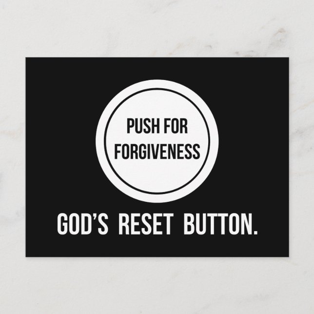 Push for Forgiveness Postcard (Front)