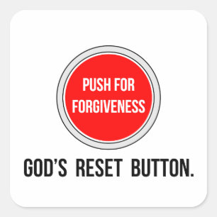 Push for Forgiveness Square Sticker