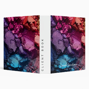 Push Luxury Cosmetics Cosmetologist Eyeshadow 3 Ring Binder