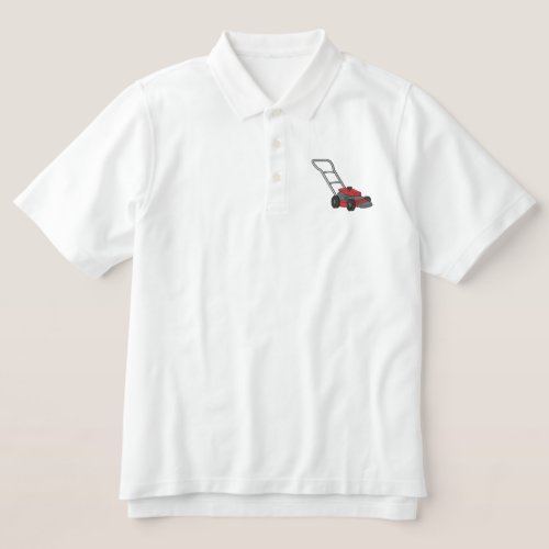 Push Mower Embroidered Polo Shirt