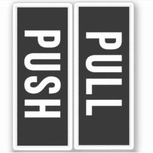 Push-Pull-Door-Vertical-Stickers-Sign Sticker