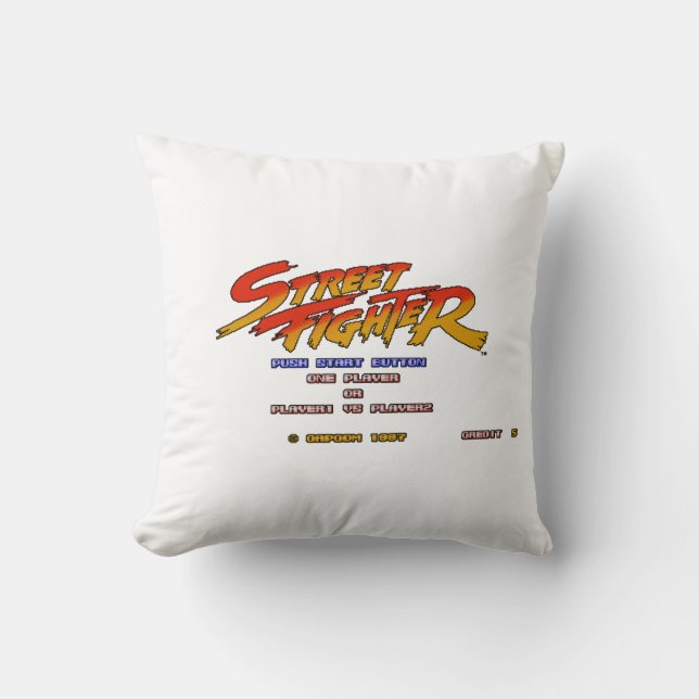 Push Start 2 Throw Pillow (Front)