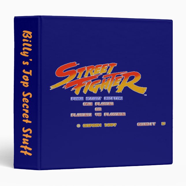 Push Start 3 Ring Binder (Front/Spine)