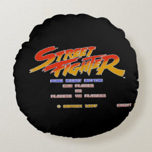 Push Start Round Pillow