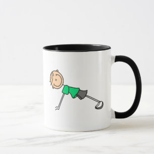 Push Ups Stick Figure Mug