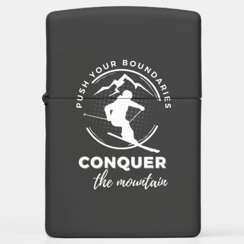 Push your boundaries conquer the mountain Zippo Lighter