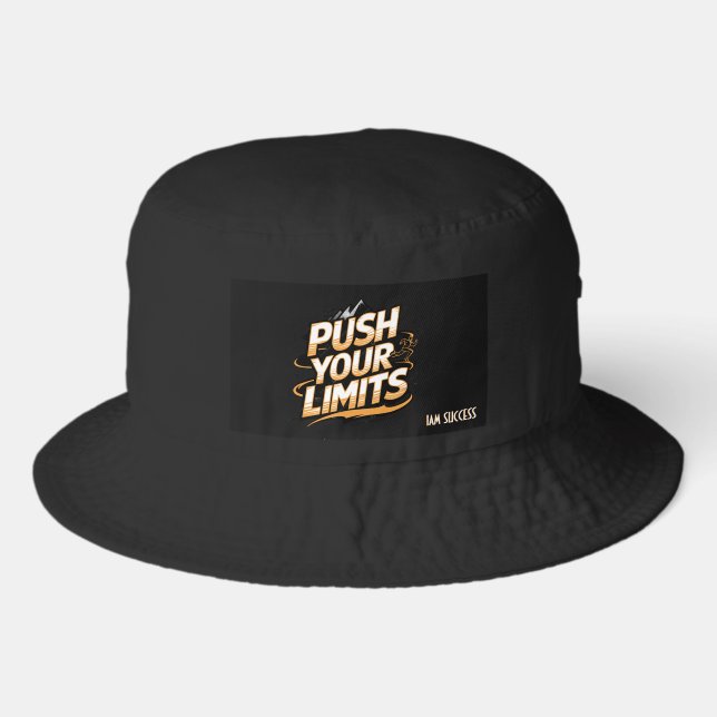 PUSH YOUR LIMITS BUCKET HAT (Front)