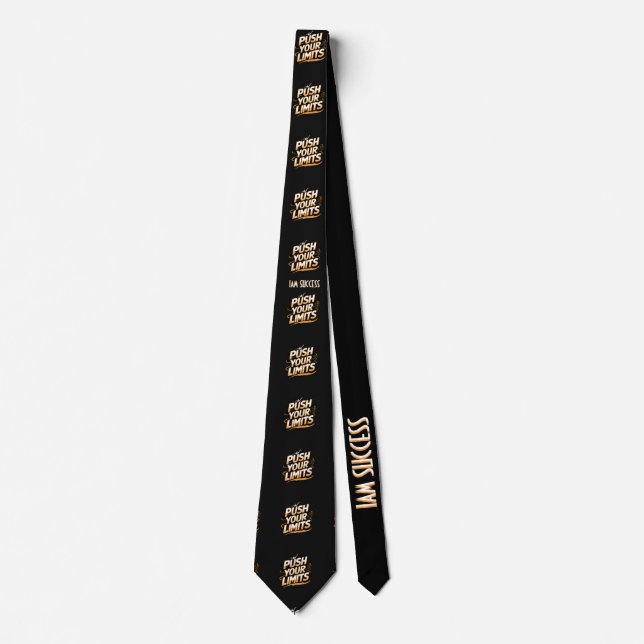 PUSH YOUR LIMITS NECK TIE (Front)