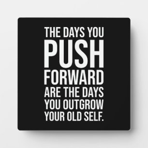 Push Yourself, Gym, Hustle, Success Motivational Plaque