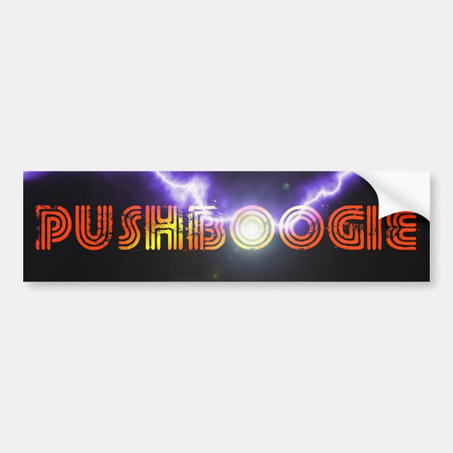 Pushboogie Bumper Sticker 2 (Front)