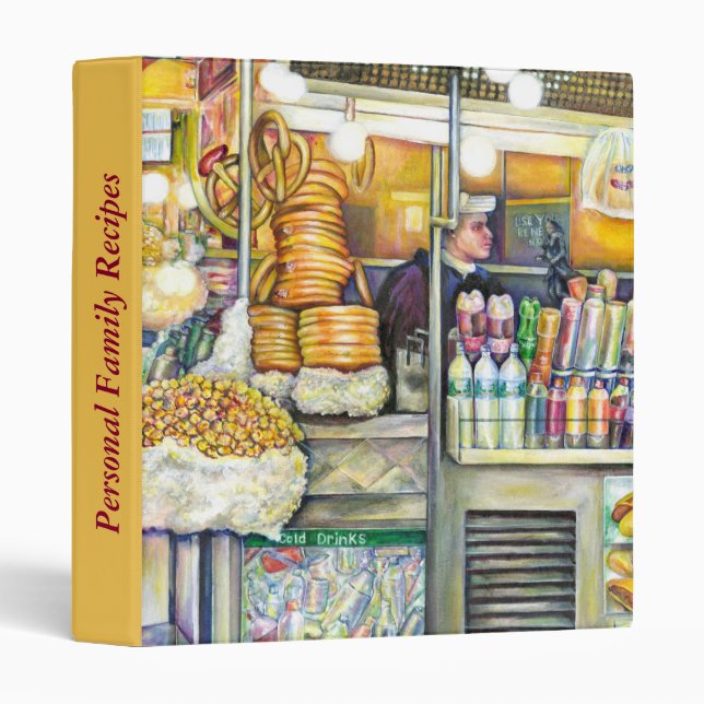 Pushcart Paradise 3 Ring Binder (Front/Spine)