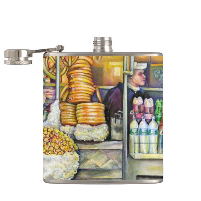 Pushcart Paradise Flask (Opened)