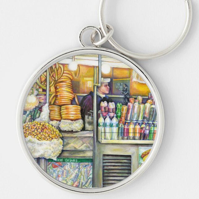 Pushcart Paradise Keychain (Front)