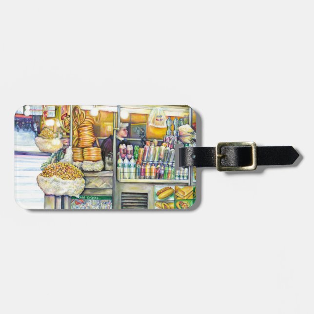 Pushcart Paradise Luggage Tag (Front Horizontal)
