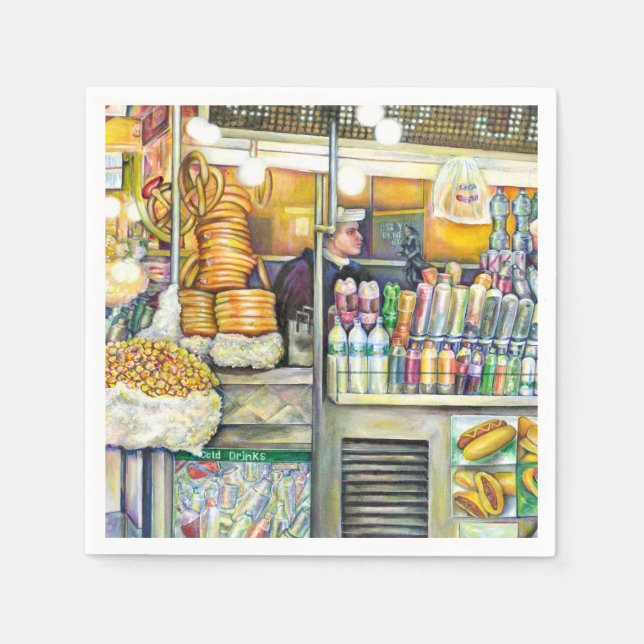 Pushcart Paradise Napkins (Front)