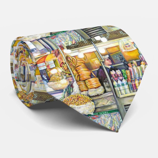 Pushcart Paradise Neck Tie (Rolled)