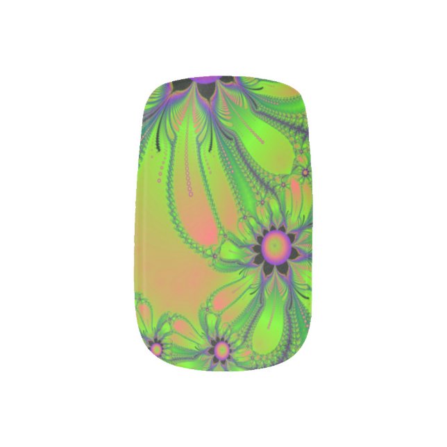 PushIn Daisies Minx Nail Art (Left Thumb)