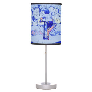 Pushin' It - Stunt Scooter Rider Table Lamp