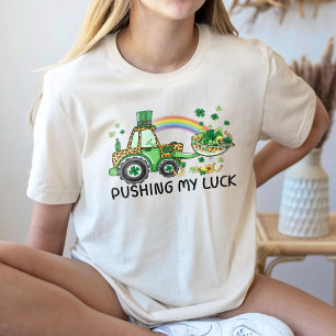 Pushing My Luck Shirt For St. Patrick's Day, Funny