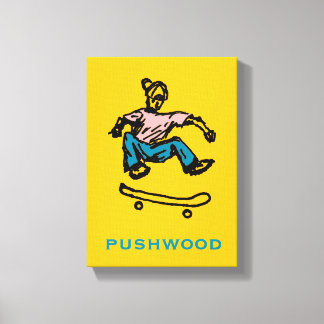pushwood canvas print