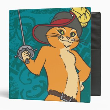Puss Brandishes Sword Binder by pussinboots at Zazzle