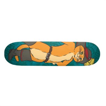 Puss Brandishes Sword Skateboard Deck by pussinboots at Zazzle
