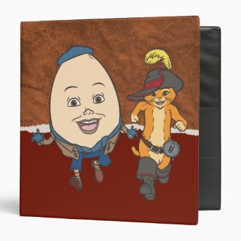 Puss & Humpty Run 3 Ring Binder by pussinboots at Zazzle