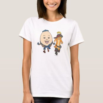 Puss & Humpty Run T-shirt by pussinboots at Zazzle