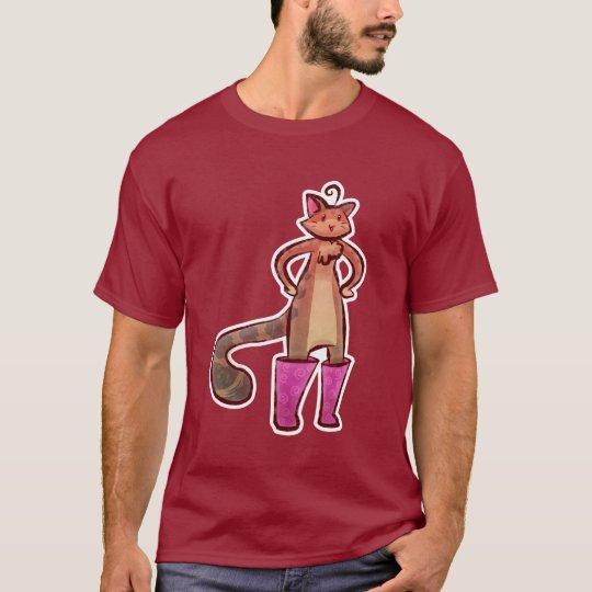 Puss in Boots Basic Dark T-shirt