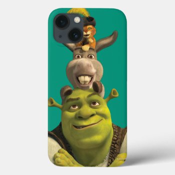 Puss In Boots  Donkey  And Shrek Iphone 13 Case by ShrekStore at Zazzle