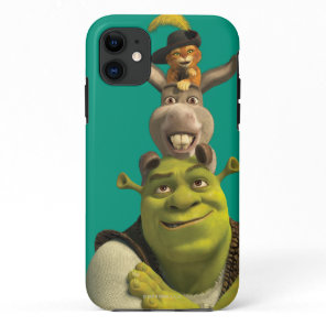 Puss In Boots, Donkey, And Shrek iPhone 11 Case