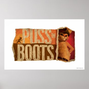 Puss In Boots Poster by pussinboots at Zazzle