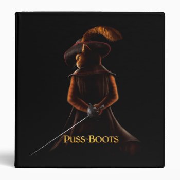 Puss In Boots Poster Blk Binder by pussinboots at Zazzle