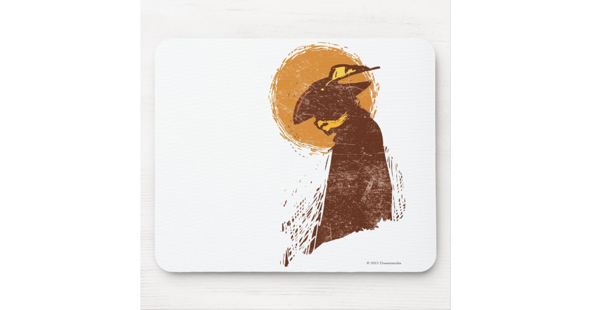 Puss In Boots Silhouette Mouse Pad | Zazzle.com