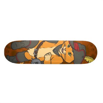 Puss Running Skateboard by pussinboots at Zazzle